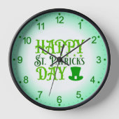 Happy St. Patrick's Day-88489 壁時計 (正面)