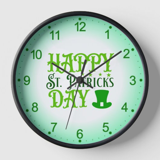 Happy St. Patrick's Day-88489 壁時計 (正面)