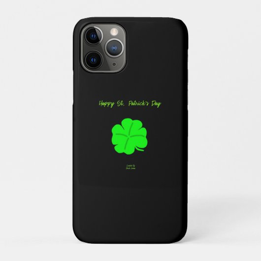 Happy St. Patrick's Day Apple iPhone 11 Pro Case Case-Mate iPhoneケース (裏)