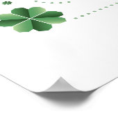 Happy St. Patrick's Day (Beveled)ポスター24x36 ポスター (角)