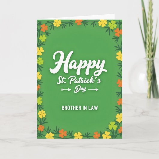 Happy St Patricks Day Brother Card カード (正面)
