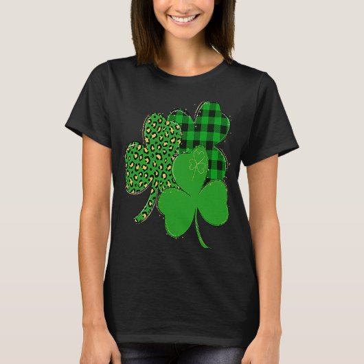 Happy St Patrick's Day  C Lucky Shamrock Irish Tシャツ (正面)