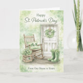 Happy St. Patrick's Day Card | From Our House カード (正面)