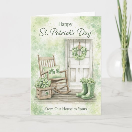Happy St. Patrick's Day Card | From Our House カード (正面)