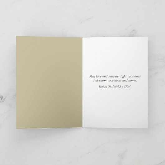 Happy St. Patrick's Day Card | From Our House カード (内部)