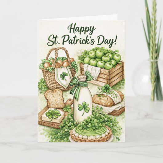 Happy St. Patrick's Day Card | Irish Blessing カード (正面)