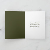 Happy St. Patrick's Day Card | Irish Blessing カード (内部)