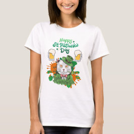 Happy St. Patrick's Day - Cat Tシャツ