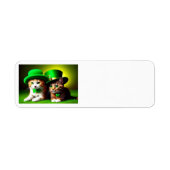 Happy St. Patrick's Day Cats ラベル (正面)