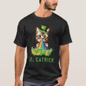 Happy St Patrick's Day Cute Lucky Cat Kitten Irish Tシャツ (正面)