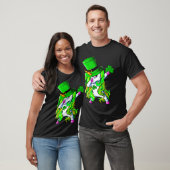 Happy St Patrick's Day Dabbing Unicorn Lucky Shamr Tシャツ (ユニセックス)