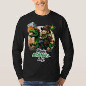 Happy St Patricks Day Dinosaur St Pat Rex Day Todd Tシャツ (正面)