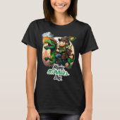Happy St Patricks Day Dinosaur St Pat Rex Day Todd Tシャツ (正面)