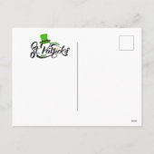 Happy St. Patrick's Day dogs シーズンポストカード (裏面)