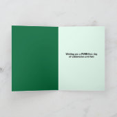 Happy St. Patrick's Day for anyone cat Mouer シーズンカード (内部)