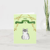 Happy St. Patrick's Day from the Cat Greeting Card 案内状 (正面)