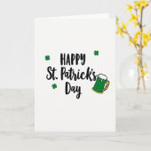 Happy St Patricks Day Fun Card カード (黄色い花)