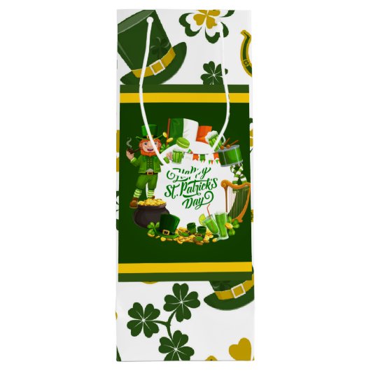 Happy St. Patrick's Day Gift Bag ワインギフトバッグ (裏面)