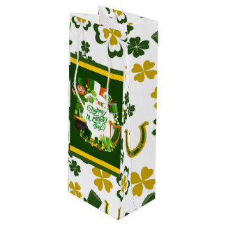 Happy St. Patrick's Day Gift Bag ワインギフトバッグ