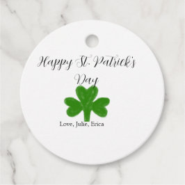 Happy St. Patrick's day green shamrock name  フェイバータグ
