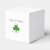 Happy St. Patrick's day green shamrock name  フェイバーボックス (裏面サイド)
