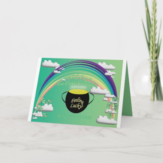 Happy St. Patrick's Day Greeting シーズンカード (正面)