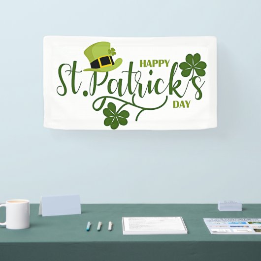 Happy St. Patrick's Day greeting 横断幕 (トレードショー)