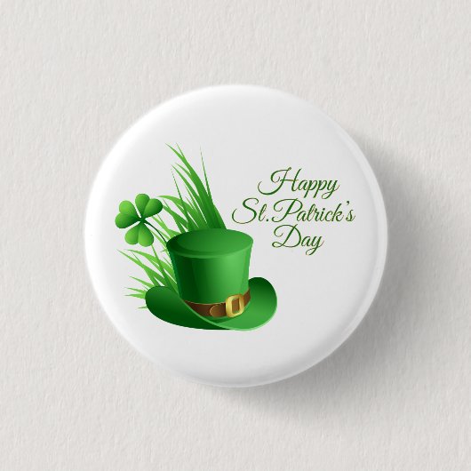 Happy St. Patrick's Day Greetings 缶バッジ (正面)