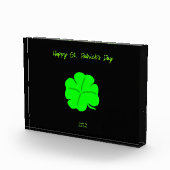 Happy St. Patrick's Day Horizontal Photo Block フォトブロック (右)