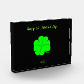 Happy St. Patrick's Day Horizontal Photo Block フォトブロック (左)
