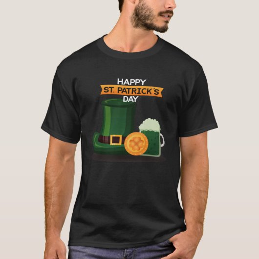 Happy St Patrick's Day Irish American Pride Lucky Tシャツ (正面)