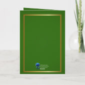 Happy St. Patrick's Day - Irish Blessing & Ornate カード (裏面)