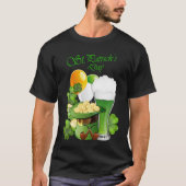 Happy St Patrick's Day Irish Drinking Team Tシャツ (正面)