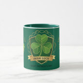 Happy St Patrick's Day Irish Luck Shamrock Mug マグカップ (中央)