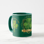 Happy St Patrick's Day Irish Luck Shamrock Mug マグカップ (正面左)