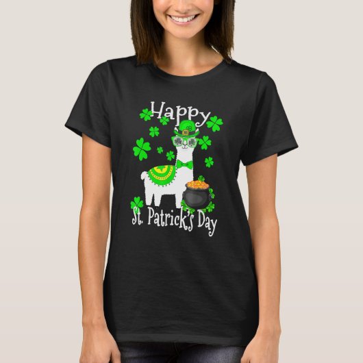 Happy St Patrick's Day Irish Shamrock Leprechaun Tシャツ (正面)