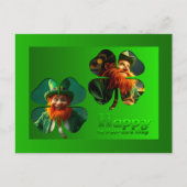 Happy St Patrick's Day Leprechaun Add Photo PostC2 シーズンポストカード (正面)