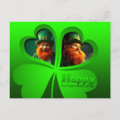 Happy St Patrick's Day Leprechaun Add Photo PostC3 シーズンポストカード (正面)