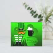 Happy St Patrick's Day Leprechaun Add Photo PostC4 シーズンポストカード (スタンド正面)