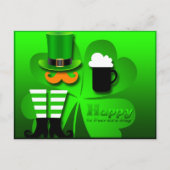 Happy St Patrick's Day Leprechaun Add Photo PostC4 シーズンポストカード (正面)