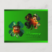 Happy St Patrick's Day Leprechaun Add Photo PostC シーズンポストカード (正面)