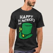 Happy St Patricks Day Leprechaun Hat Irish Men Wom Tシャツ (正面)