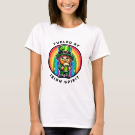 Happy St Patrick's Day Leprechaun with Green Beer Tシャツ