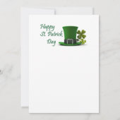 Happy St. Patrick's Day Llamaの招待 招待状 (裏面)