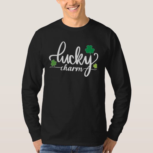 Happy St Patrick's Day Lucky Charmer Charm Boys Ki Tシャツ (正面)