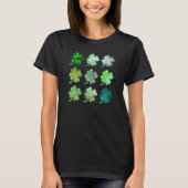 Happy St Patricks Day Lucky Shamrocks Four Leaf Cl Tシャツ (正面)
