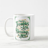 Happy St. Patrick's Day Motivational Quote Apparel コーヒーマグカップ (左)