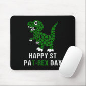 Happy St Patricks Day Patrex T-rex Dinosaur Funny  マウスパッド (マウス)