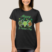 Happy St Patricks Day Patterns Saint Pattys Women  Tシャツ (正面)