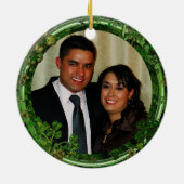 Happy St. Patrick's Day Photo セラミックオーナメント (裏面)